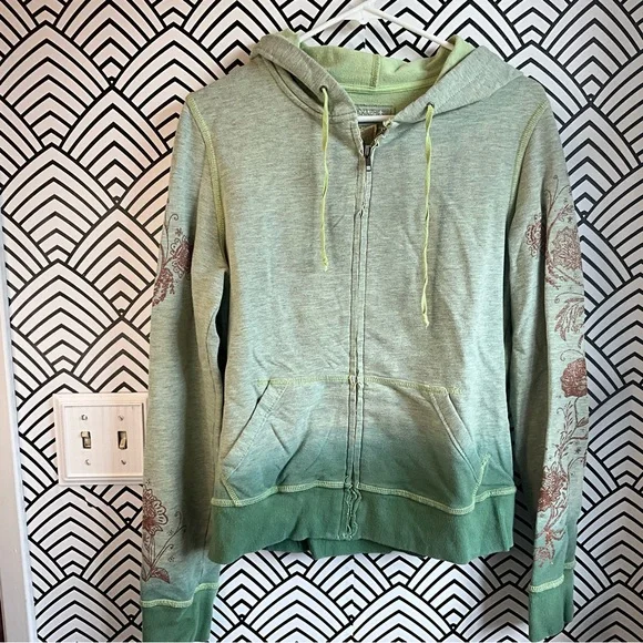 Vintage Jackets Coats Y2k Sweatshirt Hoodie Jacket Green